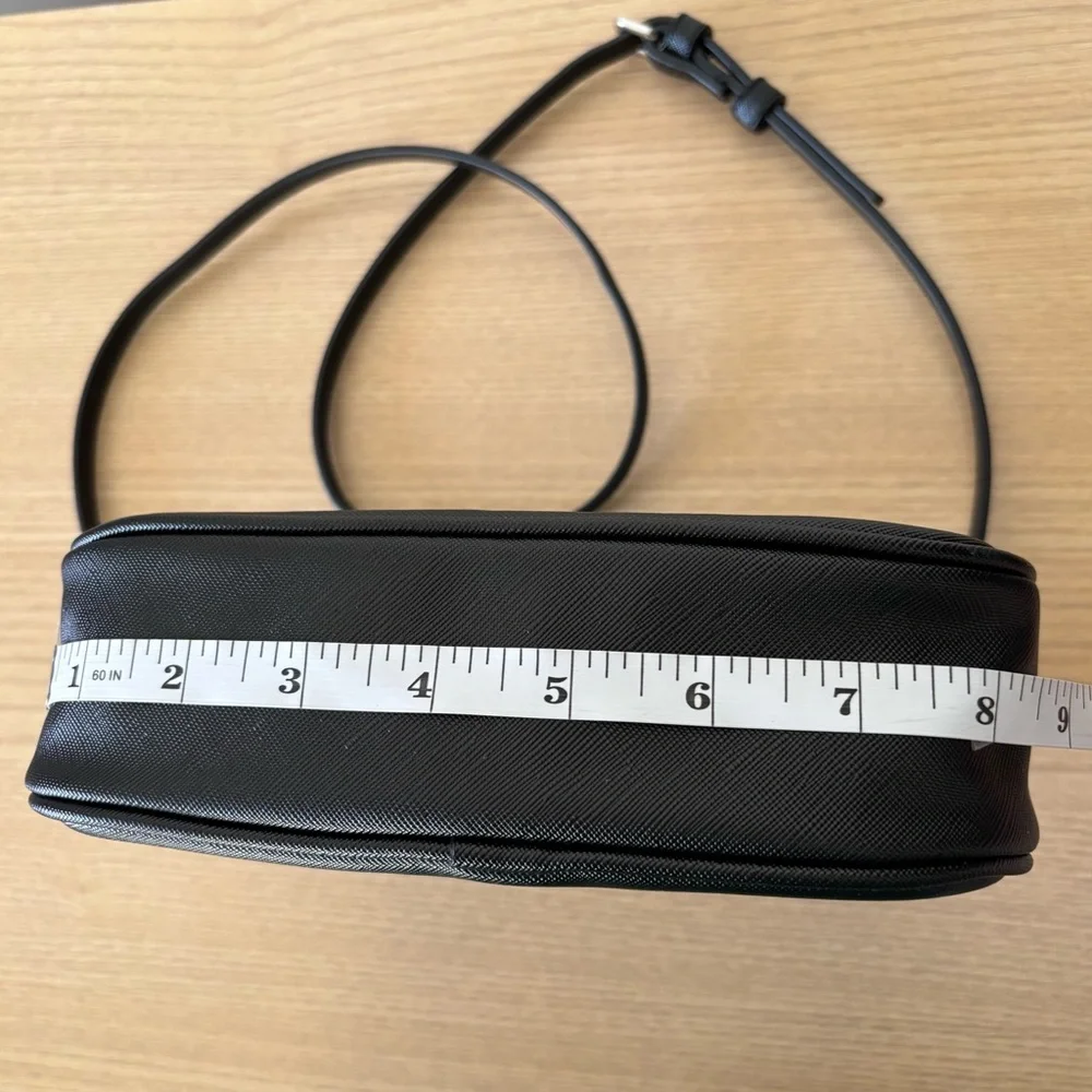 Forever 21 Black Crossbody Bag Purse Small Compact Size With Adjustable Strap